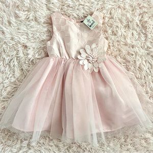 NWOT perfectly pink floral tulle dress